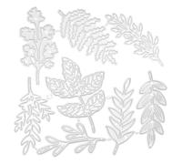 Homoyoyo Matrice de Découpe en Acier au Carbone pour Scrapbooking Motif Feuille 10 X 96 CM Pochoir Métal Décoratif Réutilisable pour Fabrication de Cartes DIY