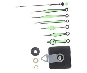 Homoyoyo Mécanisme D'horloge Muet DIY Aiguilles Phosphorescentes, Kit de Remplacement pour Horloge Murale, Compatible Décoration Intérieure, 1 Unité, Usage Prolongé