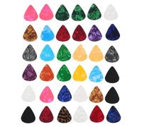 Homoyoyo Médiators pour Guitare Folk 0,96 Mm en Celluloïd, Lot de 30 Pièces Multicolores, Médiators Épais pour Guitare Acoustique et Ukulélé, Accessoires Musicaux pour Style Aléatoire