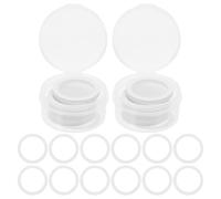 Homoyoyo Membranes de Flûte pour Kazoo 60 Pièces en Pe, Accessoires Universels pour Kazoo et Guitare, Remplacement Solide et Léger, Lot de 2 Boîtes pour Musiciens et Amateurs
