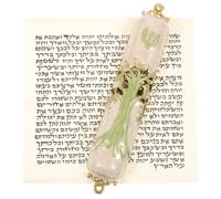 Homoyoyo Mezouza en Métal Décorative Vintage Ornement Religieux pour Porte Étui de Prière Gravé pour Poteau Symbole de Bénédiction Juive Artisanale et Traditionnelle Lieu de