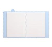 Homoyoyo Mini Album Photo Lapin Bleu Format Compact 10x15 Cm Pochette Transparente Porte-cartes Photo Portable pour Famille et Voyage Présent Souvenir Pratique