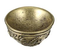 Homoyoyo Mini Bol Décoratif en Laiton Vintage Statuette Sculptée Ornement de Bureau et Fête du Nouvel An Décoration de Table et Étagère Sculpture Artisanale pour Intérieur