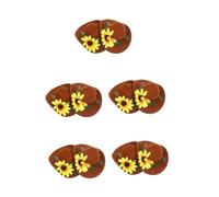 Homoyoyo Mini Chapeaux De Cow-Boy Et Cow-Girl En 2 Pièces Pour Poupées Chapeaux Mignons Idéaux Pour Et Décorations De Maison De Poupée Thème Tournesol