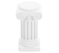 Homoyoyo Mini Colonne Romaine Décorative en Résine Blanche Sculpture de Colonne Miniature pour Décoration Intérieure et Extérieure Accessoire Photo Socle pour Micro-Paysage et Décor de