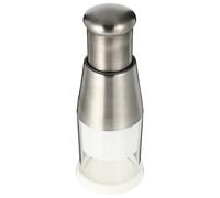 Homoyoyo Mini Hachoir à Ail Manuel en Inox 16X6 CM Presse-Ail Compact sans Effort Trancheuse à Légumes Pratique Cuisine Quotidienne