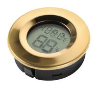 Homoyoyo Mini Hygromètre Thermomètre Intérieur Rond Intégré pour Contrôle Température et Humidité Ajustement Automatique pour Cave à et Terrarium Affichage Numérique Précis Design Élégant