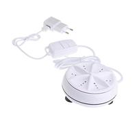 Homoyoyo Mini Machine à Laver Portable Ultrasonique Compact Sans Détergent Nettoyage Écologique Automatique Pour Sous-vêtements Et Voyages Avec Prise Eu Économiseur Eau Et Facile à Transpor