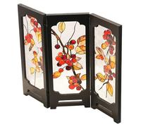 Homoyoyo Mini Paravent Pliant Chinois en Acrylique Transparent 3D - Écran Pliant de Bureau Feng Shui Décoratif - Séparateur de Décoration Asiatique pour Maison, Bureau et Fêtes du Nouvel