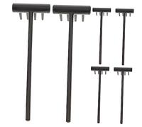 Homoyoyo Mini Râteaux Zen pour Bac à Sable De Table, Ensemble 6 Pièces, Petits Outils Décoratifs Noirs, Micro-râteaux pour Contemplation Zen Et Création De Motifs