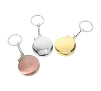 Homoyoyo Mini Ruban à Mesurer Portable 2 M en Métal Rétractable, Lot de 3 Porte-clés Compact et Léger pour Couture, Bricolage et Mesures Précises à Domicile