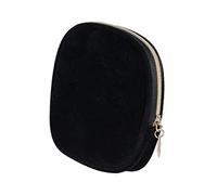 Homoyoyo Mini Trousse de Maquillage Noire Velours Petite Pochette Carrée Multifonction pour Clés et Cosmétiques et Compacte
