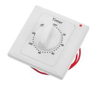 Homoyoyo Minuterie Électrique Murale Abs avec Indicateur Lumineux Interrupteur Minuterie Programmable pour Prises et Éclairage Intérieur pour Maison et Bureau