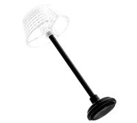 Homoyoyo Modèle de Lampadaire Miniature en Plastique pour Maison de Poupée, Éclairage LED, Lampe de Bureau Miniature, Lampe de Chevet Mini, Design Quadrillé pour Diorama et Décorations