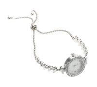 Homoyoyo Montre-Bracelet Dames Montre Bling Montre Strass Montres Étanches pour Femmes Montre-Bracelet Femme Montres Femmes Regarder Le Fermoir Quartz Silver