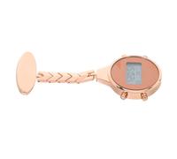 Homoyoyo Montre De Poche Électronique Rose Doré Numérique pour Infirmière Montre à Gousset Portable Affichage Digital Usage Médical Professionnelle