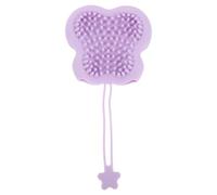 Homoyoyo Moufles de Bain pour Animaux de Compagnie en Silicone Violet, Peigne de Toilettage Doux pour Chat et Chien, Brosse Exfoliante Antidérapante 32,8 X 16 X 3,6 Cm, Épilateur pour