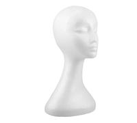 Homoyoyo Moule à tête peint à la main têtes de mannequin affichage de chapeau -ball perruque de décoration DIY support de mannequin support de chapeau Mousse blanche