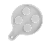 Homoyoyo Moule Silicone pour Porte-gobelet DIY Support de Tasse Époxy Cristal Moule Artisanal Sûr et Créatif pour Plateau Rond