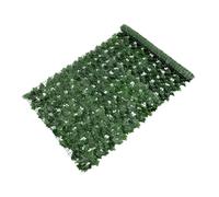Homoyoyo Mur Végétal Artificiel Feuille Verte Simulée 0,5x3m pour Balcon et Jardin, Décoration Extérieure Solide en Plastique Dense, Treillis Brise-Vue Naturel et Résistant aux Intempéries