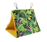 Homoyoyo Nid D'oiseau Suspendu Hamac Pour Perroquets Calopsittes, Lit En Tissu Triangulaire Confortable, Taille l 25x18x18 Cm, Accessoire Pour Cage Oiseaux Petits, Jouet Et Nid Chaud Pour Oiseaux Cage