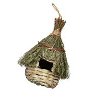 Homoyoyo Nid D'oiseau Tissé à La Main en Jonc De Mer, Taille, Maison d'oiseaux Extérieure Suspendue pour Jardin Et Balcon, Abri Naturel pour Petits Oiseaux