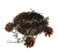 Homoyoyo Nid Suspendu Rotin Naturel pour Perroquets Petits à Grands Balançoire pour Cage Oiseaux Lit de Repos Mâcher pour Perruches