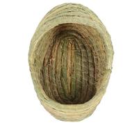 Homoyoyo Nid Tissé Paille pour Poules Lit Élevage Confortable et Maison Abri Naturelle pour Poulets Petit Nid Cosy pour Pondre Facile à Transporter et Nettoyer