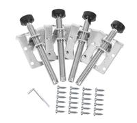 Homoyoyo Nivellement Réglables Antidérapants pour Meubles Supports Latéraux Robustes pour Armoires et Placards Lot Vis et Clé Allen Accessoires de Nivellement pour Établi et Meubles