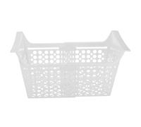 Homoyoyo Organisateur Congélateur Blanc Panier Extensible en Plastique, Mécanisme Réglable et Drainage Facile pour Bacs de Rangement Congélateur Coffre