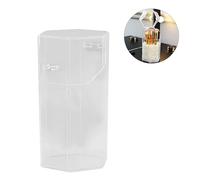 Homoyoyo Organisateur De Maquillage en Plastique Transparent - Tasse Hexagonale pour Pinceaux Et Accessoires Cosmétiques - Rangement Pratique Et Élégant pour Femmes Et Dames