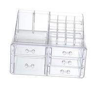 Homoyoyo Organisateur de Maquillage et Cosmétique Acrylique Boîte de Rangement Multi Couches avec Pratiques pour Bijoux et Accessoires de Beauté