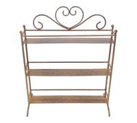 Homoyoyo Organisateur de Maquillage pour Salle de Bain en Métal, Étagère de Rangement 3 Niveaux 33x27x11,7 Cm, Support pour Parfums et Cosmétiques, Présentoir de Comptoir Polyvalent