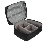 Homoyoyo Organisateur de Voyage Electronique Antichoc Grand Volume pour Chargeurs Câbles et Appareils Numériques avec Compartiments Multiples Pochette Portable de Rangement Valise Noir