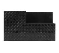 Homoyoyo Organisateur d'Outils de Coiffure Support pour Ciseaux et Peignes en Matériaux Robustes Noir 18,5X10,5X8,5Cm pour Salon de Coiffure et Bureau