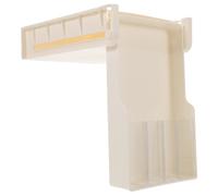 Homoyoyo Organisateur Tiroir Sous Bureau Blanc sans Perçage Rangement Caché pour Outils Manucure Compartiments Réglables pour Maquillage Stylos et Papeterie