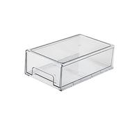 Homoyoyo Organiseur de Réfrigérateur Transparent Tiroir Boîte de Rangement Hermétique pour Fruits et Légumes Bac à Légumes Empilable et Pratique Solution de Conservation Fraîcheur