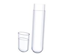 Homoyoyo Organiseur pour Pinces à Épiler Transparent Plastique Étui Tube Long Compact et Boîte de Rangement Portable pour Outils de Cils Voyage et Usage Quotidien