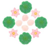 Homoyoyo Ornement D'aquarium en Résine 12pcs Simulation Lotus Réaliste pour Décoration Créative de Micro-Paysage Aquatique Aquarium Couleur Aléatoire