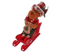 Homoyoyo Ornement Traîneau de Noël Plastique et Décoration Festive pour Sapin et Cheminée Accessoire de Décorations de Polyvalent pour Maison et Commerce