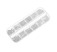 Homoyoyo Ornements Pour Ongles Métal 12 Pièces Boîte Argenté, Billes D'acier Décoratives, Décoration Manucure Diy, Accessoires Nail Art Pour Femmes, Fêtes Et Soirées