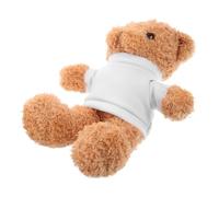 Homoyoyo Ours en Peluche Doux Petit Format avec T-Shirt Vierge à Personnaliser par Sublimation, Peluche Ours pour Décoration et Présent DIY, Artisanal Adapté Garçon et Filles en Bas Âge