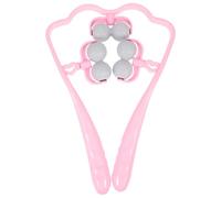 Homoyoyo Outil de Massage du Cou Manuel Portable 6 Rouleaux Shiatsu, Améliore la Circulation Sanguine, pour Nuque et Bras, Usage Domestique
