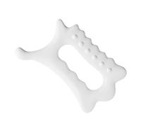 Homoyoyo Outil de Massage Guasha en Résine Blanche pour Visage et Corps Bords Lisses et Non Irritants, Accessoire pour Épuration de Peau et Détente Musculaire