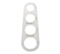 Homoyoyo Outil de Mesure de Pâtes en Acier Inoxydable 4 Trous Gabarit pour Spaghettis Ustensile Cuisine Précis pour Portions Mesureur de Taille Pratique pour Cuisson à la Maison