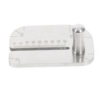 Homoyoyo Outil de Poinçonnage Acier Inoxydable pour Cuir Plaque Guide pour Perforation Précise pour Travaux Manuels et Couture DIY Accessoire pour Amateurs et Débutants Maroquinerie