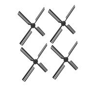 Homoyoyo Pales D'éolienne de Jardin en Plastique Résistant 4 Pièces Grand Modèle pour Décoration Extérieure de Patio et Pelouse, Accessoires pour Moulin à Vent Étanches Adaptées Usage