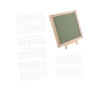 Homoyoyo Panneau Lettres Bois avec Support Tableau Mémo Carré Lettres DIY Réutilisables pour Bureau et Maison Décoration Pratique et Stable