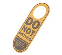 Homoyoyo Panneau Ne Déranger Double Face PVC Résistant à Leau Étiquette Suspendue Anglais pour Porte Dhôtel et Bureau Signalisation Claire et Visible