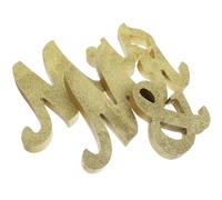 Homoyoyo Panneaux et Madame Bois Décoration de Mariage Centre de Table Romantique Accessoire Photo pour Saint-Valentin